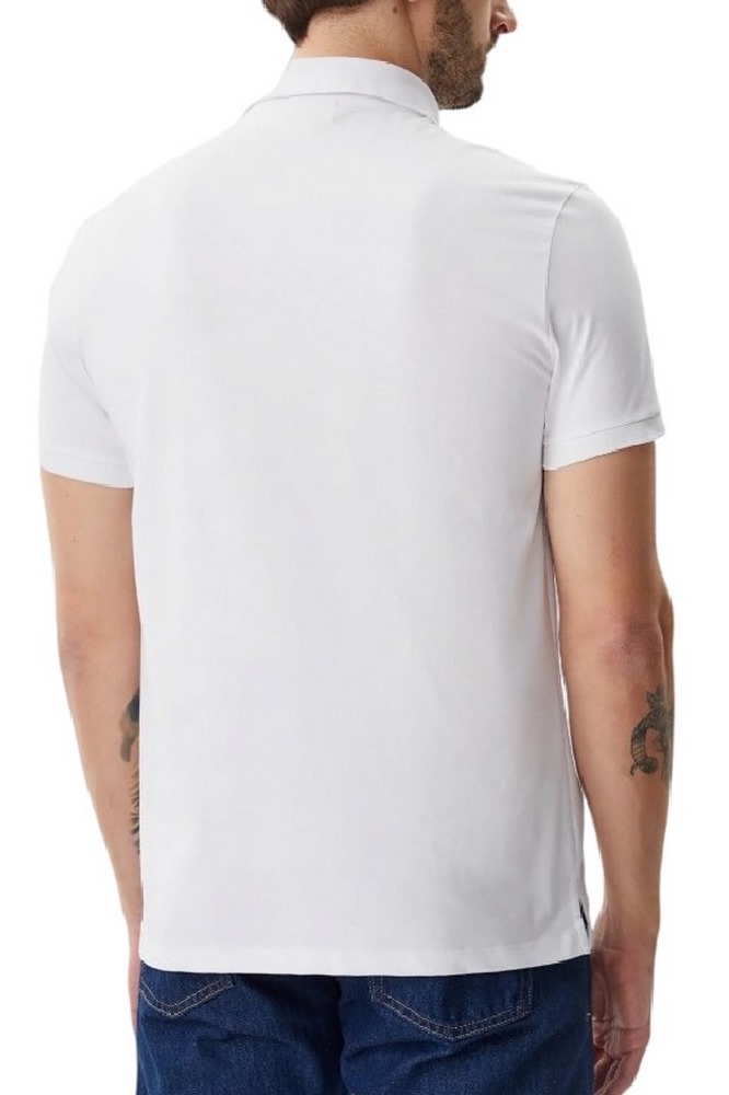 CALVIN KLEIN JEANS SS SMOOTH COTTON SOLID POLO T-SHIRT ΜΠΛΟΥΖΑ ΑΝΔΡΙΚΗ WHITE