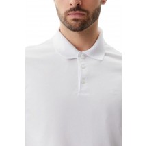 CALVIN KLEIN JEANS SS SMOOTH COTTON SOLID POLO T-SHIRT ΜΠΛΟΥΖΑ ΑΝΔΡΙΚΗ WHITE