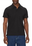 CALVIN KLEIN JEANS SS SMOOTH COTTON SOLID POLO T-SHIRT ΜΠΛΟΥΖΑ ΑΝΔΡΙΚΗ BLACK