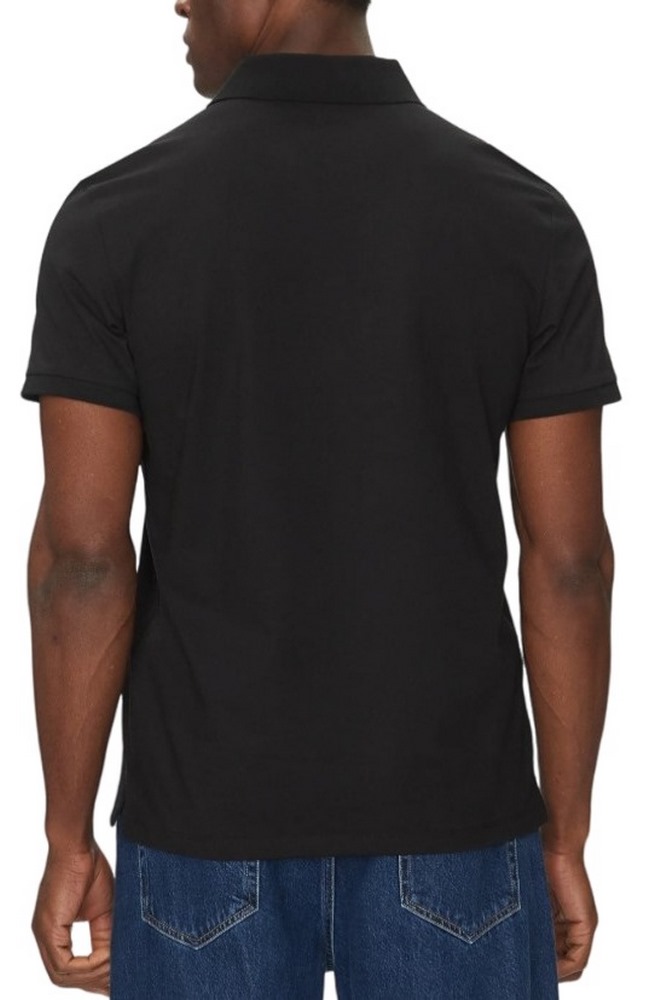 CALVIN KLEIN JEANS SS SMOOTH COTTON SOLID POLO T-SHIRT ΜΠΛΟΥΖΑ ΑΝΔΡΙΚΗ BLACK