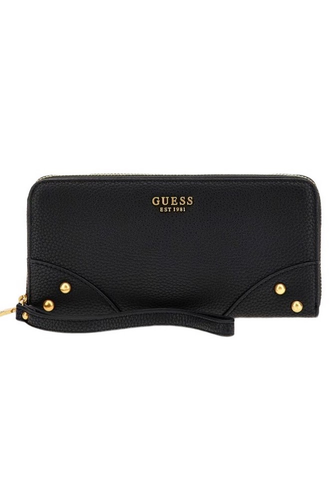 GUESS DIDI SLG LARGE ZIP AROUND ΑΞΕΣΟΥΑΡ  ΠΟΡΤΟΦΟΛΙ ΓΥΝΑΙΚΕΙΟ BLACK