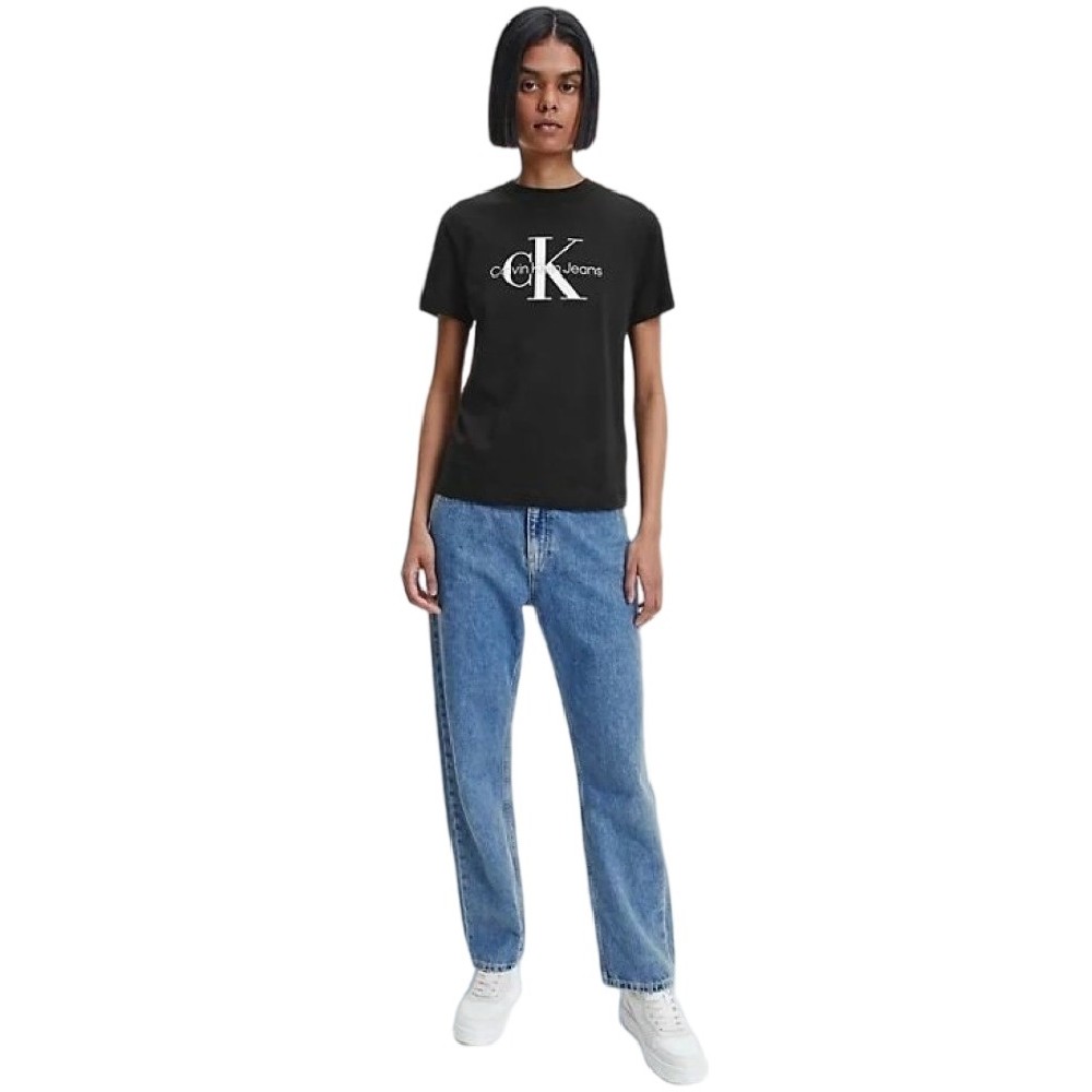 CALVIN KLEIN JEANS CORE MONOGRAM REGULAR T-SHIRT ΓΥΝΑΙΚΕΙΟ BLACK