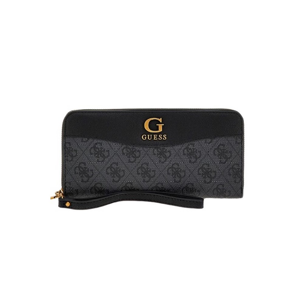 GUESS NELL LOGO SLG LARGE ZIP AROUND ΑΞΕΣΟΥΑΡ ΠΟΡΤΟΦΟΛΙ ΓΥΝΑΙΚΕΙΟ BLACK