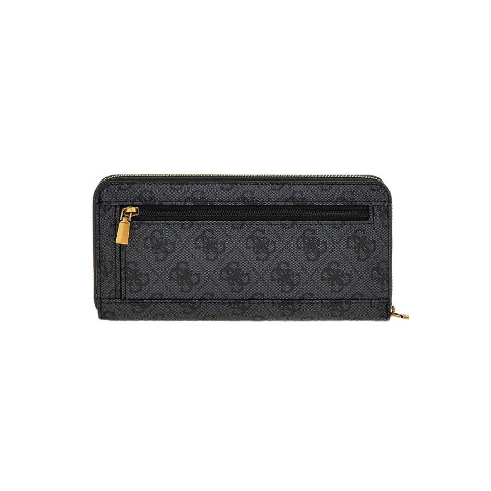 GUESS NELL LOGO SLG LARGE ZIP AROUND ΑΞΕΣΟΥΑΡ ΠΟΡΤΟΦΟΛΙ ΓΥΝΑΙΚΕΙΟ BLACK