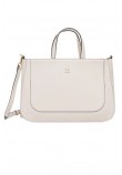 TOMMY HILFIGER  GLAM SATCHEL ΤΣΑΝΤΑ ΓΥΝΑΙΚΕΙΑ ECRU
