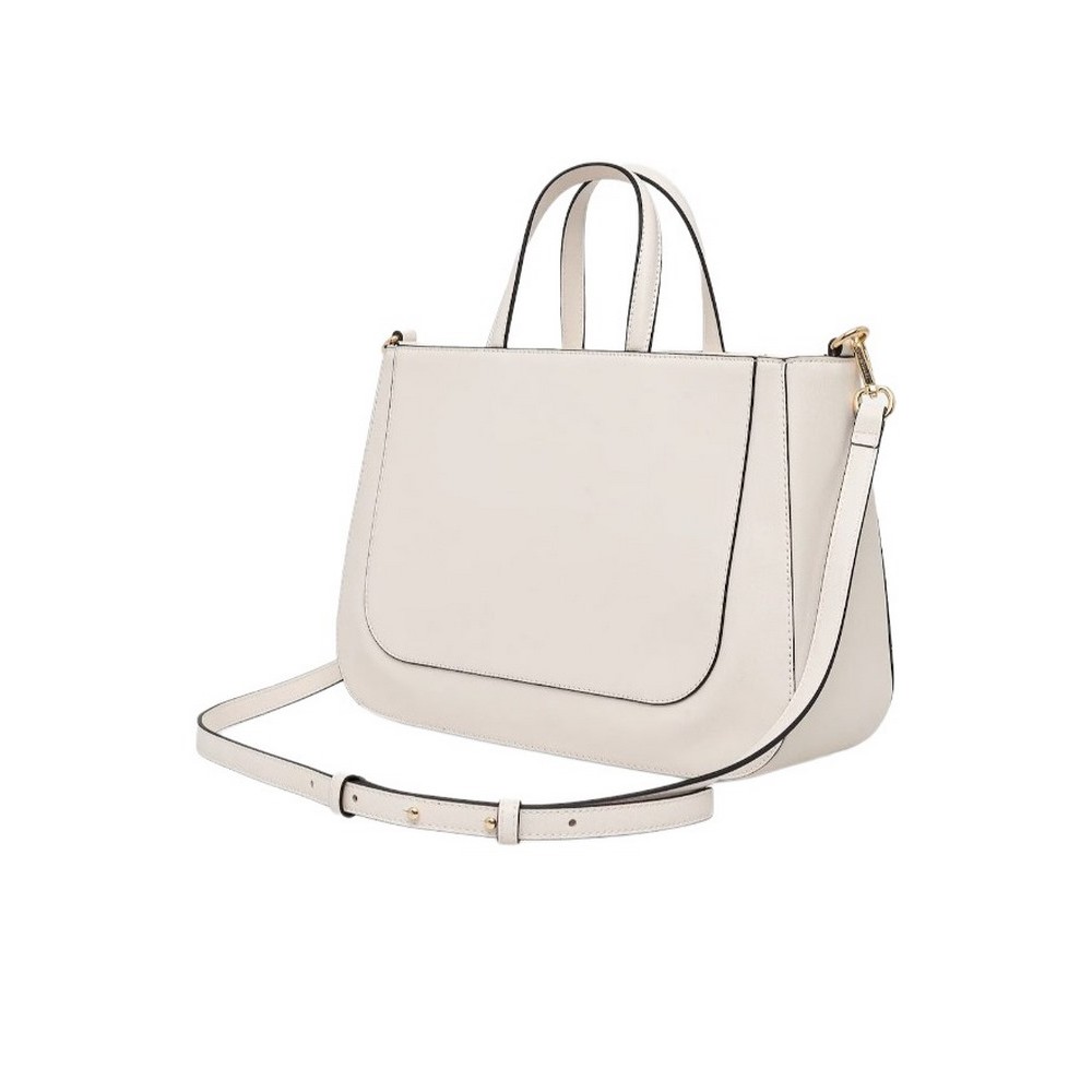 TOMMY HILFIGER  GLAM SATCHEL ΤΣΑΝΤΑ ΓΥΝΑΙΚΕΙΑ ECRU