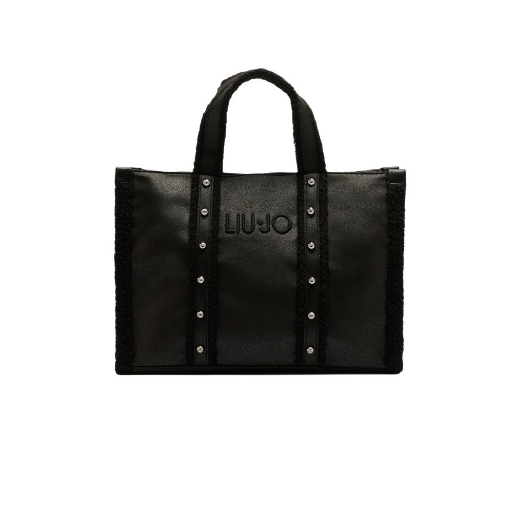 LIU JO SOFT L TOTE 2F5027E0021 ΤΣΑΝΤΑ ΓΥΝΑΙΚΕΙΑ BLACK