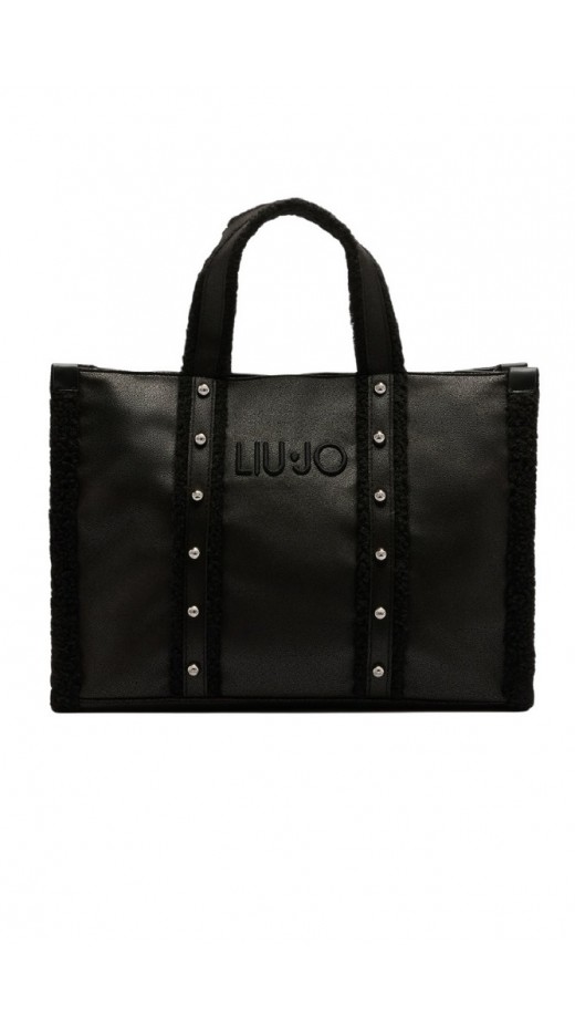 LIU JO SOFT L TOTE 2F5027E0021 ΤΣΑΝΤΑ ΓΥΝΑΙΚΕΙΑ BLACK