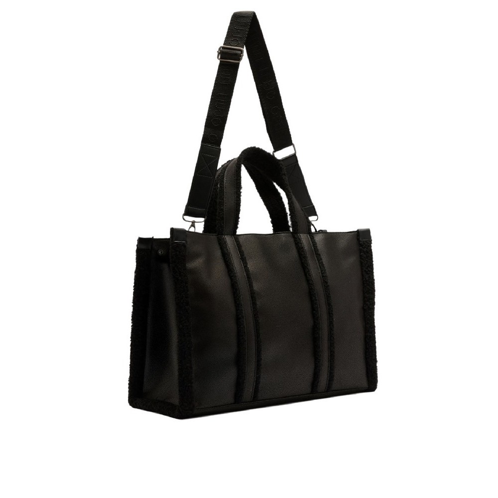LIU JO SOFT L TOTE 2F5027E0021 ΤΣΑΝΤΑ ΓΥΝΑΙΚΕΙΑ BLACK