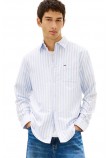 TOMMY JEANS REG STRIPE OXFORD SHIRT EXT ΠΟΥΚΑΜΙΣΟ ΑΝΔΡΙΚΟ CIEL