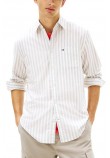 TOMMY JEANS REG STRIPE OXFORD SHIRT EXT ΠΟΥΚΑΜΙΣΟ ΑΝΔΡΙΚΟ GREY