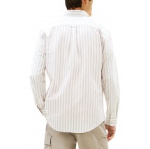 TOMMY JEANS REG STRIPE OXFORD SHIRT EXT ΠΟΥΚΑΜΙΣΟ ΑΝΔΡΙΚΟ GREY