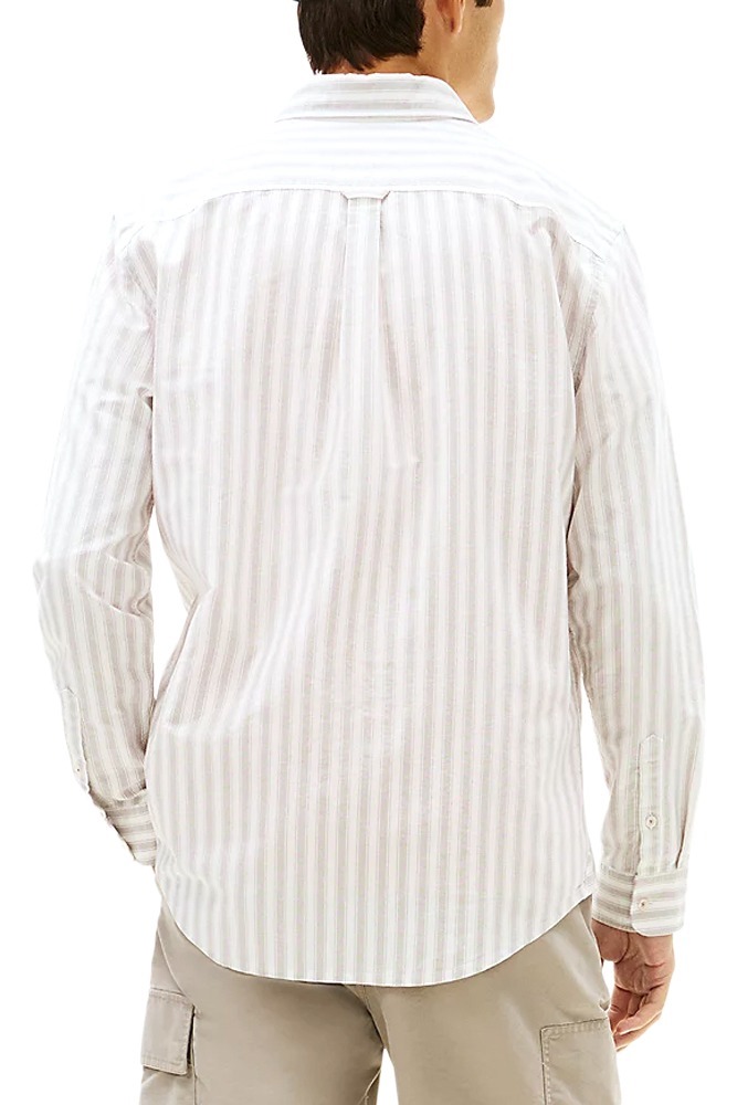 TOMMY JEANS REG STRIPE OXFORD SHIRT EXT ΠΟΥΚΑΜΙΣΟ ΑΝΔΡΙΚΟ GREY