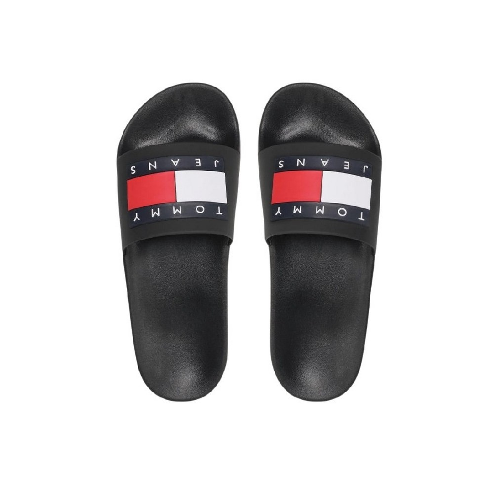 TOMMY JEANS POOL SLIDE ESS ΠΑΝΤΟΦΛΕΣ ΑΝΔΡΙΚΕΣ BLACK