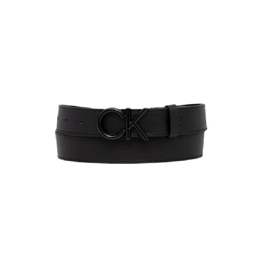 CALVIN KLEIN JEANS ADJ CK METAL BOMBE BLACK 35MM ΖΩΝΗ ΑΝΔΡΙΚΗ BLACK