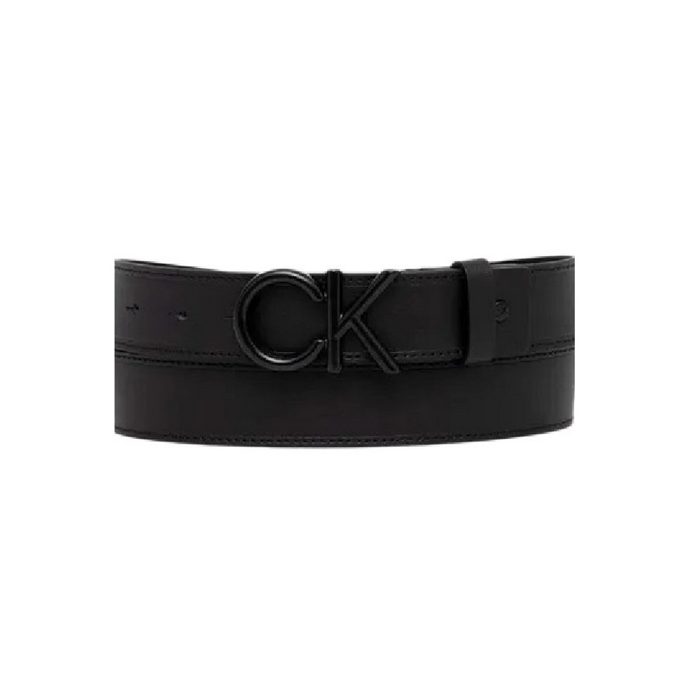CALVIN KLEIN JEANS ADJ CK METAL BOMBE BLACK 35MM ΖΩΝΗ ΑΝΔΡΙΚΗ BLACK