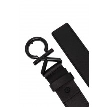 CALVIN KLEIN JEANS ADJ CK METAL BOMBE BLACK 35MM ΖΩΝΗ ΑΝΔΡΙΚΗ BLACK