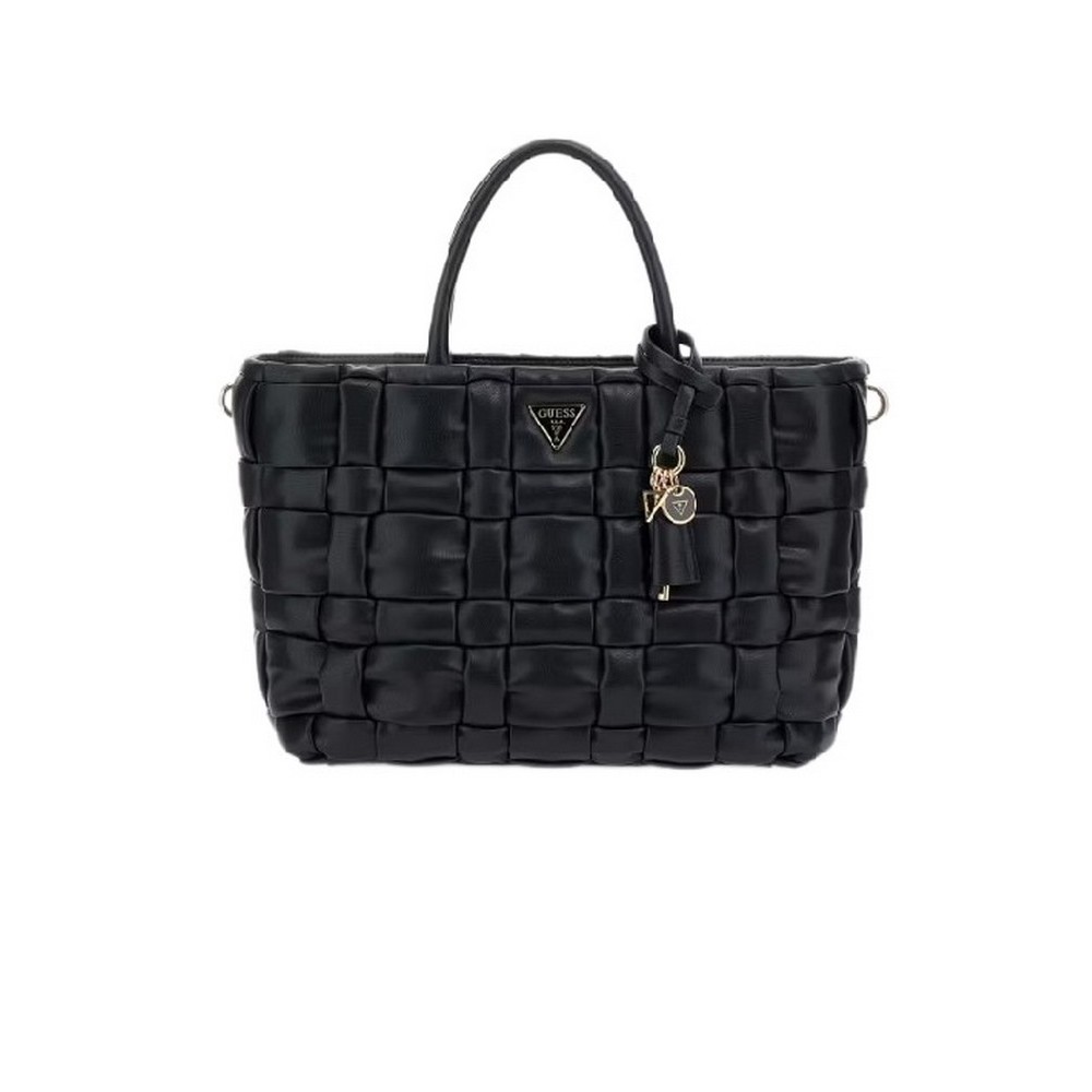 GUESS MARION SATCHEL ΤΣΑΝΤΑ ΓΥΝΑΙΚΕΙΑ BLACK