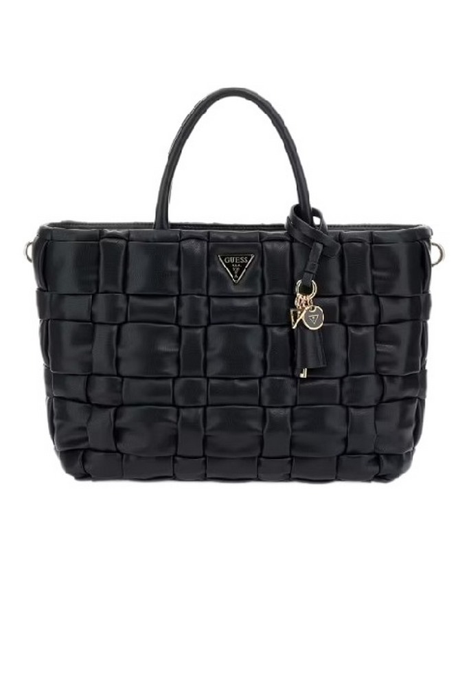 GUESS MARION SATCHEL ΤΣΑΝΤΑ ΓΥΝΑΙΚΕΙΑ BLACK