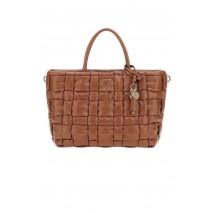 GUESS MARION SATCHEL ΤΣΑΝΤΑ ΓΥΝΑΙΚΕΙΑ COGNAC