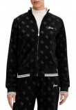 GUESS PAULINA FULL ZIP SWEATSHIRT ΖΑΚΕΤΑ ΦΟΥΤΕΡ ΓΥΝΑΙΚΕΙΑ BLACK