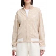 GUESS PAULINA FULL ZIP SWEATSHIRT ΖΑΚΕΤΑ ΦΟΥΤΕΡ ΓΥΝΑΙΚΕΙΑ BEIGE