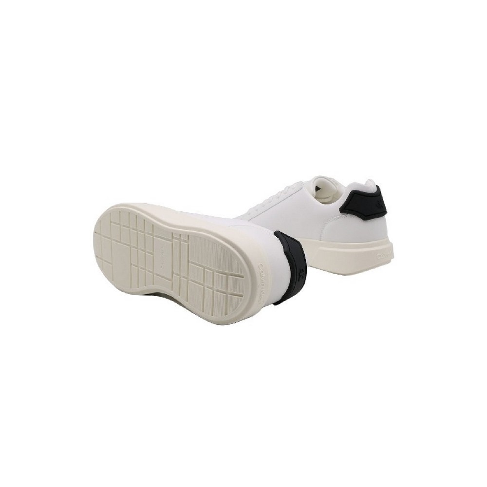 CALVIN KLEIN CHUNKY CUPSOLE LACEUP RUB BT LTH ΠΑΠΟΥΤΣΙ ΑΝΔΡΙΚΟ WHITE/BLACK