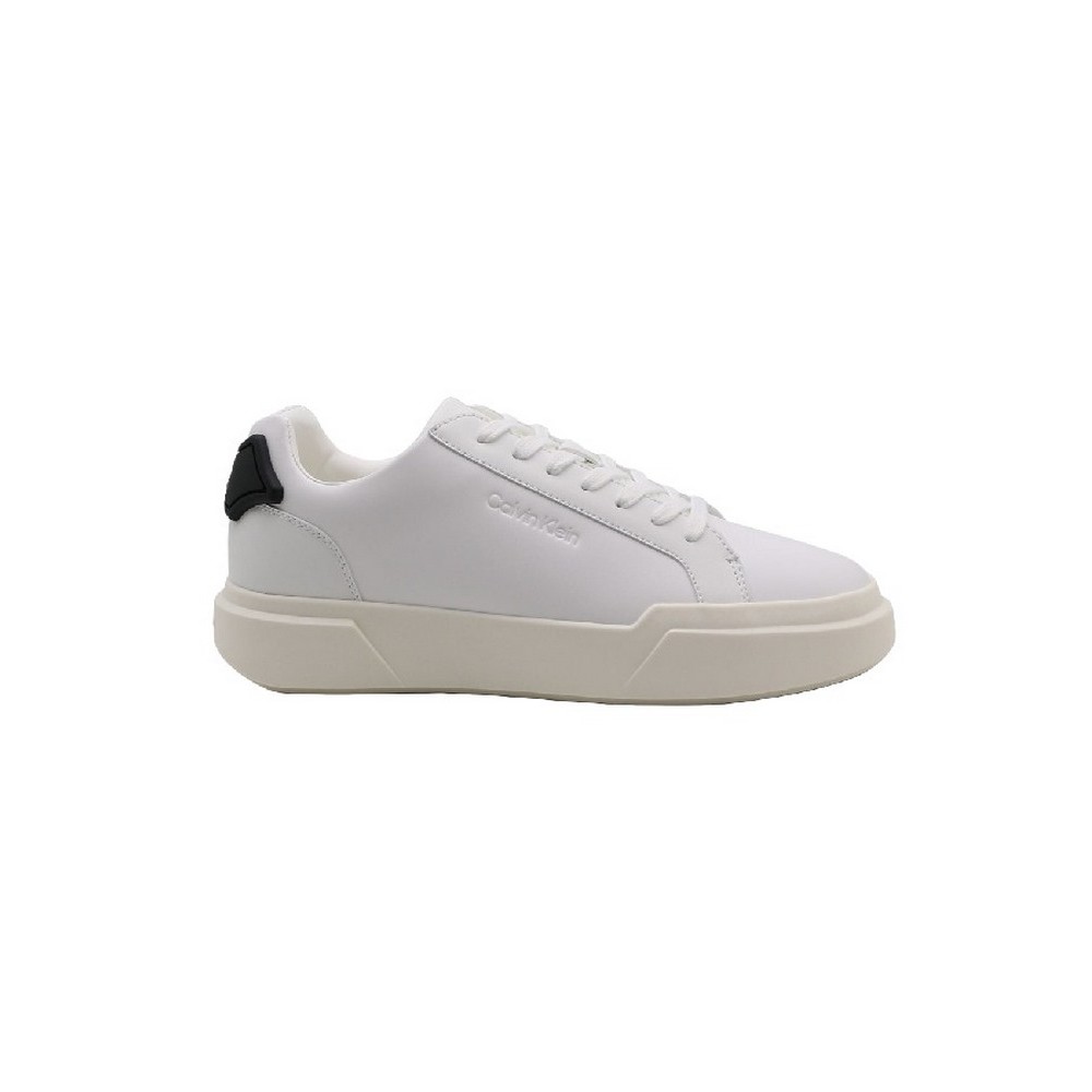 CALVIN KLEIN CHUNKY CUPSOLE LACEUP RUB BT LTH ΠΑΠΟΥΤΣΙ ΑΝΔΡΙΚΟ WHITE/BLACK