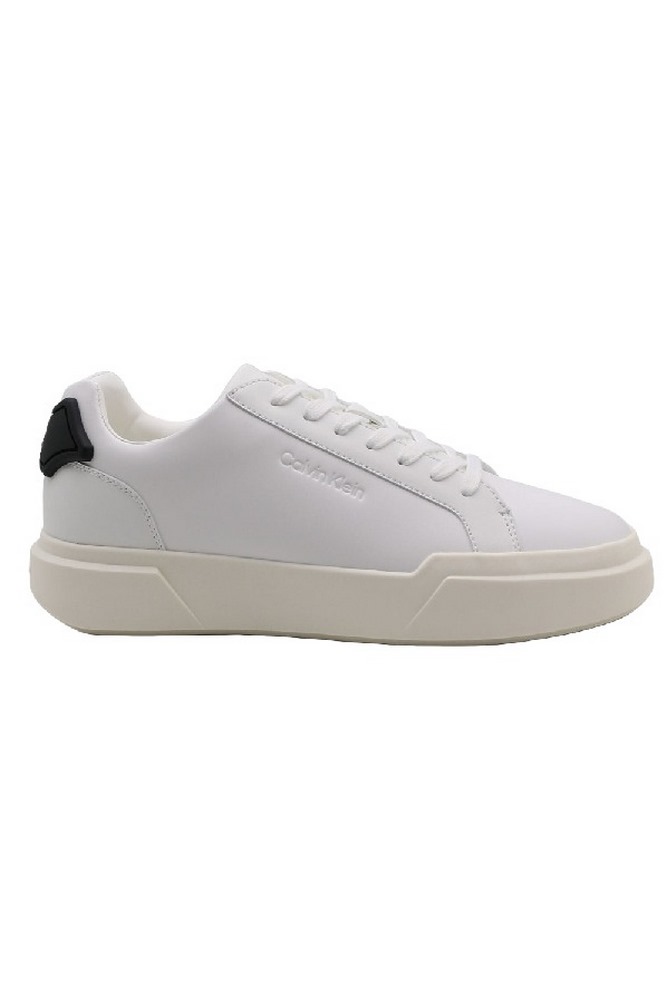 CALVIN KLEIN CHUNKY CUPSOLE LACEUP RUB BT LTH ΠΑΠΟΥΤΣΙ ΑΝΔΡΙΚΟ WHITE/BLACK