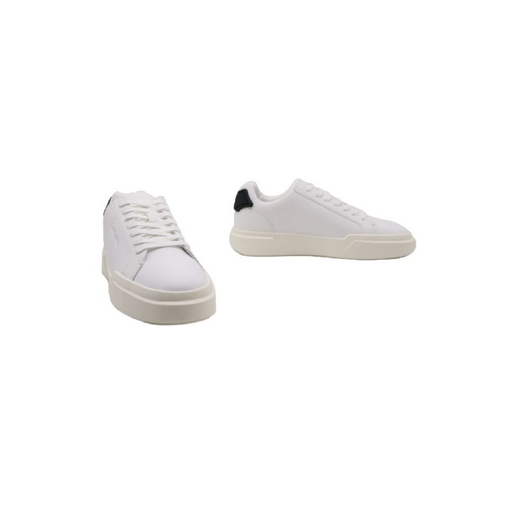 CALVIN KLEIN CHUNKY CUPSOLE LACEUP RUB BT LTH ΠΑΠΟΥΤΣΙ ΑΝΔΡΙΚΟ WHITE/BLACK