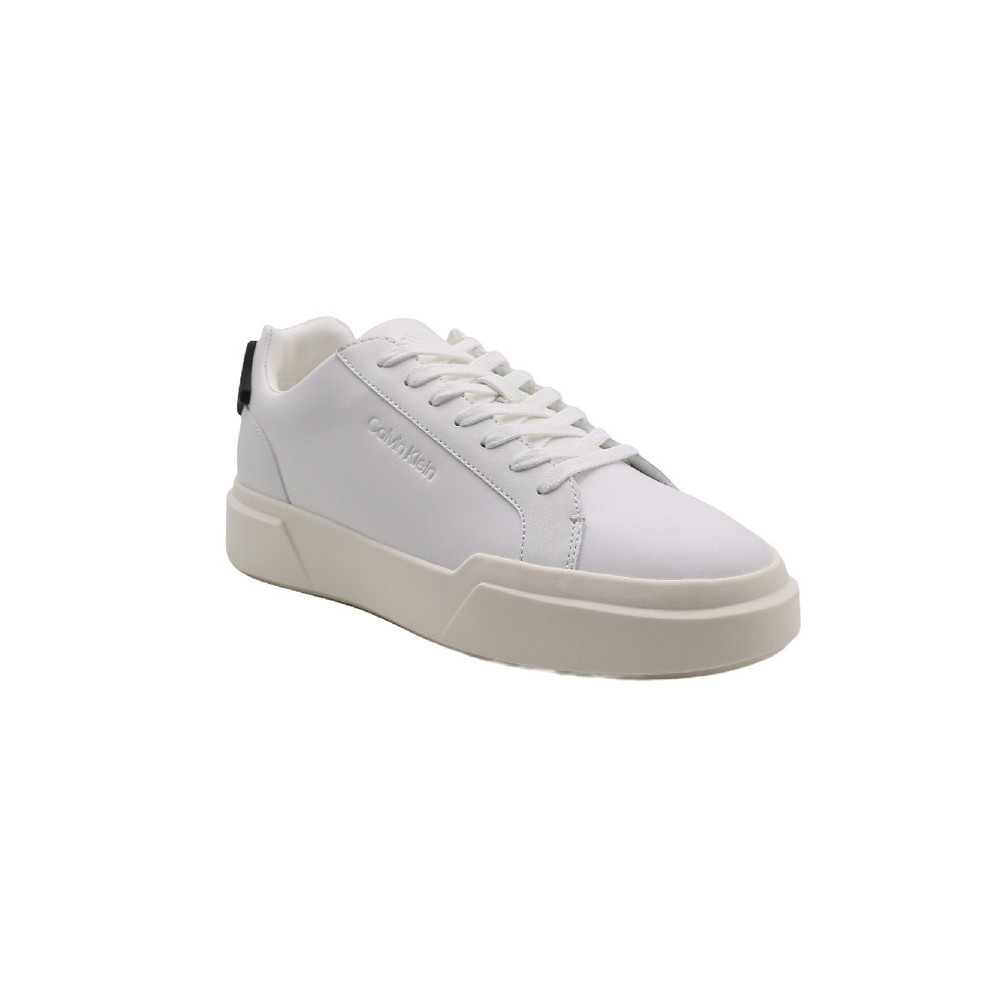 CALVIN KLEIN CHUNKY CUPSOLE LACEUP RUB BT LTH ΠΑΠΟΥΤΣΙ ΑΝΔΡΙΚΟ WHITE/BLACK