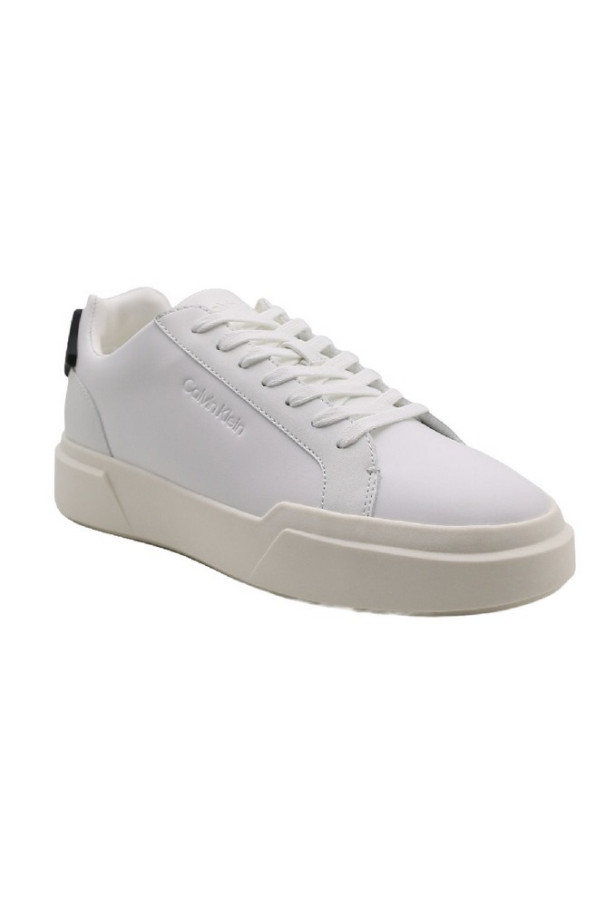 CALVIN KLEIN CHUNKY CUPSOLE LACEUP RUB BT LTH ΠΑΠΟΥΤΣΙ ΑΝΔΡΙΚΟ WHITE/BLACK