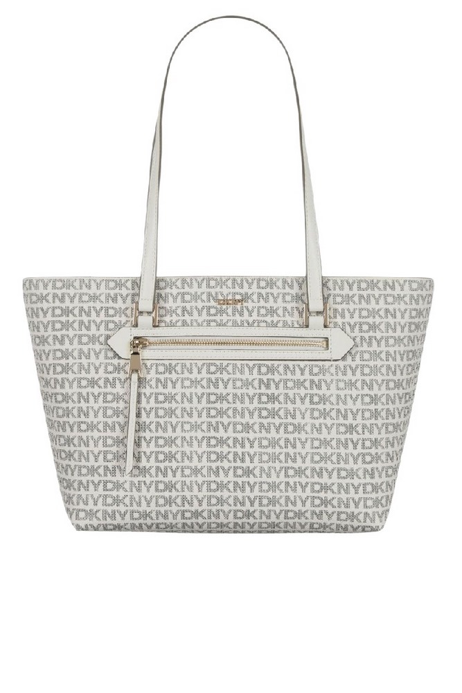 DKNY BRYANT AVE TOTE HANDBAG ΤΣΑΝΤΑ ΓΥΝΑΙΚΕΙΑ WHITE