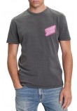 TOMMY JEANS REG NOVELTY FAIR TEE EXT T-SHIRT ΜΠΛΟΥΖΑ ΑΝΔΡΙΚΗ BLACK/PINK