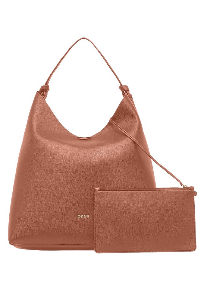 DKNY PAULA HOBOS HANDBAG R54CAO07 ΤΣΑΝΤΑ ΓΥΝΑΙΚΕΙΑ TAUPE