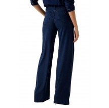 GUESS BLOSSOM WIDE LEG ΤΖΙΝ ΠΑΝΤΕΛΟΝΙ ΓΥΝΑΙΚΕΙΟ DARK NAVY