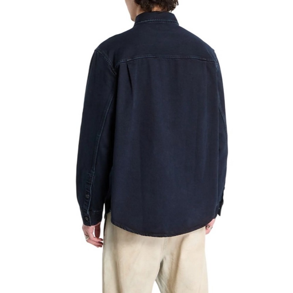 CALVIN KLEIN JEANS BLUE BLACK STONE 90S OVERSHIRT ΠΟΥΚΑΜΙΣΟ ΑΝΔΡΙΚΟ BLUE/BLACK