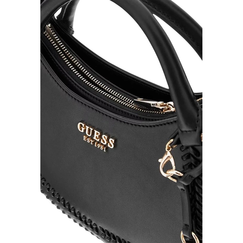 GUESS TATUM SATCHEL ΤΣΑΝΤΑ ΓΥΝΑΙΚΕΙΑ BLACK