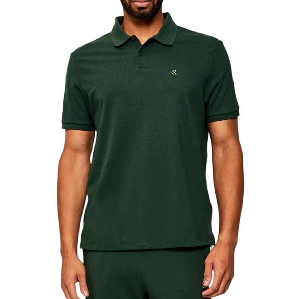 CALVIN KLEIN JEANS CASUAL PIQUE CLASSIC POLO T-SHIRT ΜΠΛΟΥΖΑ ΑΝΔΡΙΚΗ MINT