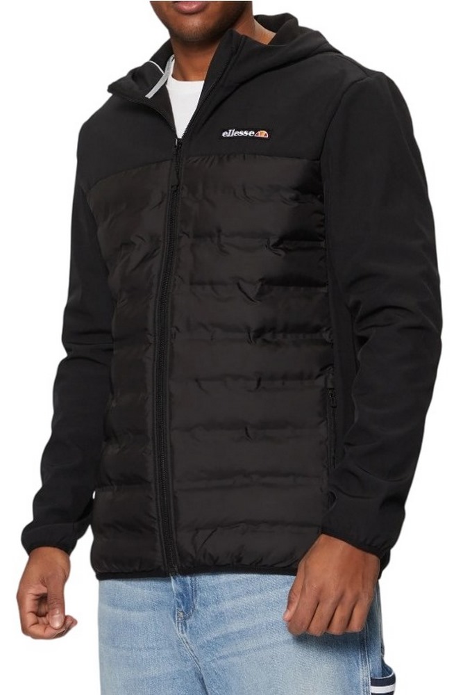ELLESSE ADDITIONS CASSIANO FZ JACKET ΜΠΟΥΦΑΝ ΑΝΔΡΙΚΟ BLACK
