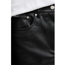 CALVIN KLEIN FAUX LEATHER 5PKT MINI SKIRT ΦΟΥΣΤΑ ΓΥΝΑΙΚΕΙΑ BLACK