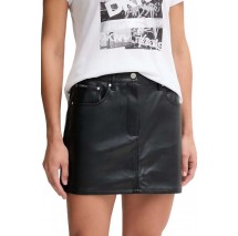 CALVIN KLEIN FAUX LEATHER 5PKT MINI SKIRT ΦΟΥΣΤΑ ΓΥΝΑΙΚΕΙΑ BLACK