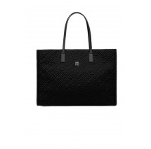 TOMMY HILFIGER CITY TOTE MONO NYLON ΤΣΑΝΤΑ ΓΥΝΑΙΚΕΙΑ BLACK