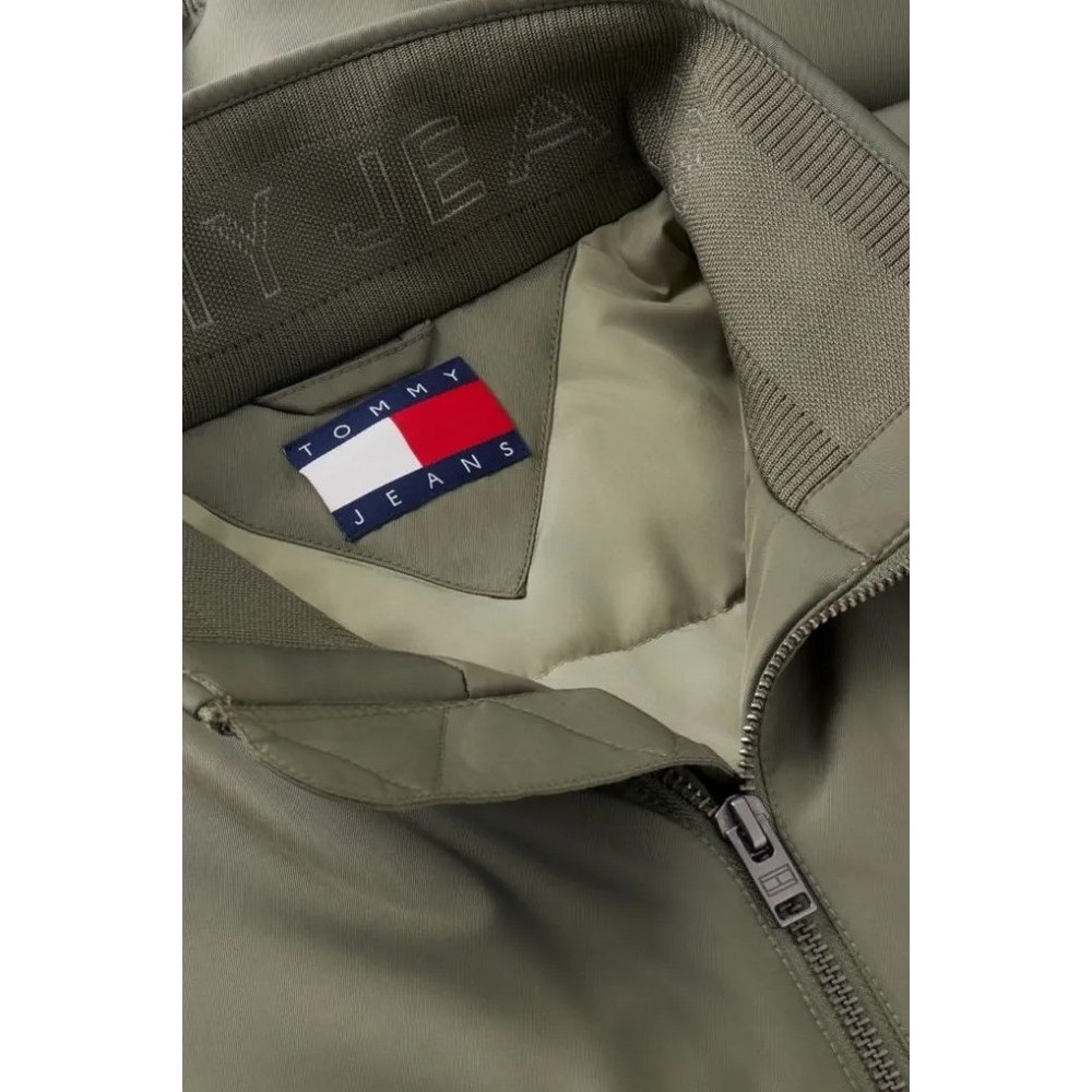 TOMMY JEANS ESSENTIAL PADDED JACKET EX ΜΠΟΥΦΑΝ ΑΝΔΡΙΚΟ MILITARY GREEN
