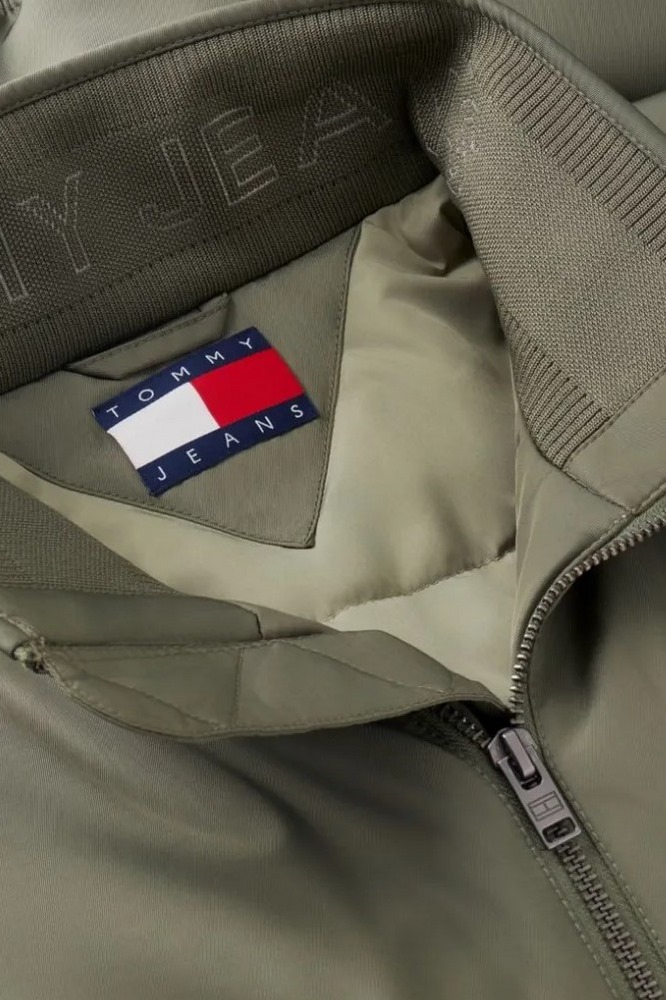 TOMMY JEANS ESSENTIAL PADDED JACKET EX ΜΠΟΥΦΑΝ ΑΝΔΡΙΚΟ MILITARY GREEN