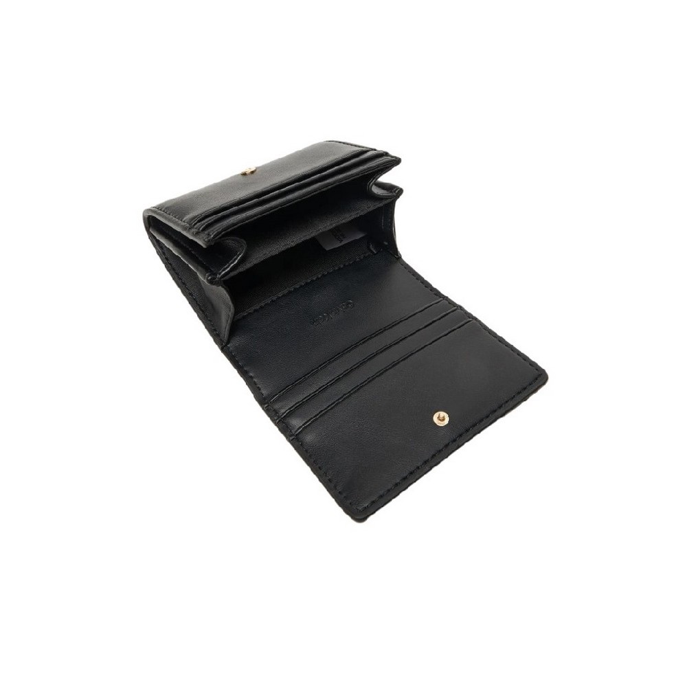CALVIN KLEIN RAISED CK MEDIUM BIFOLD ΠΟΡΤΟΦΟΛΙ ΓΥΝΑΙΚΕΙΟ BLACK