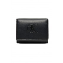 CALVIN KLEIN RAISED CK MEDIUM BIFOLD ΠΟΡΤΟΦΟΛΙ ΓΥΝΑΙΚΕΙΟ BLACK