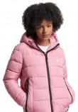 SUPERDRY ΜΠΟΥΦΑΝ HOODED SPIRIT SPORTS PUFFER ΓΥΝΑΙΚΕΙΟ ROSE