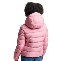 SUPERDRY ΜΠΟΥΦΑΝ HOODED SPIRIT SPORTS PUFFER ΓΥΝΑΙΚΕΙΟ ROSE