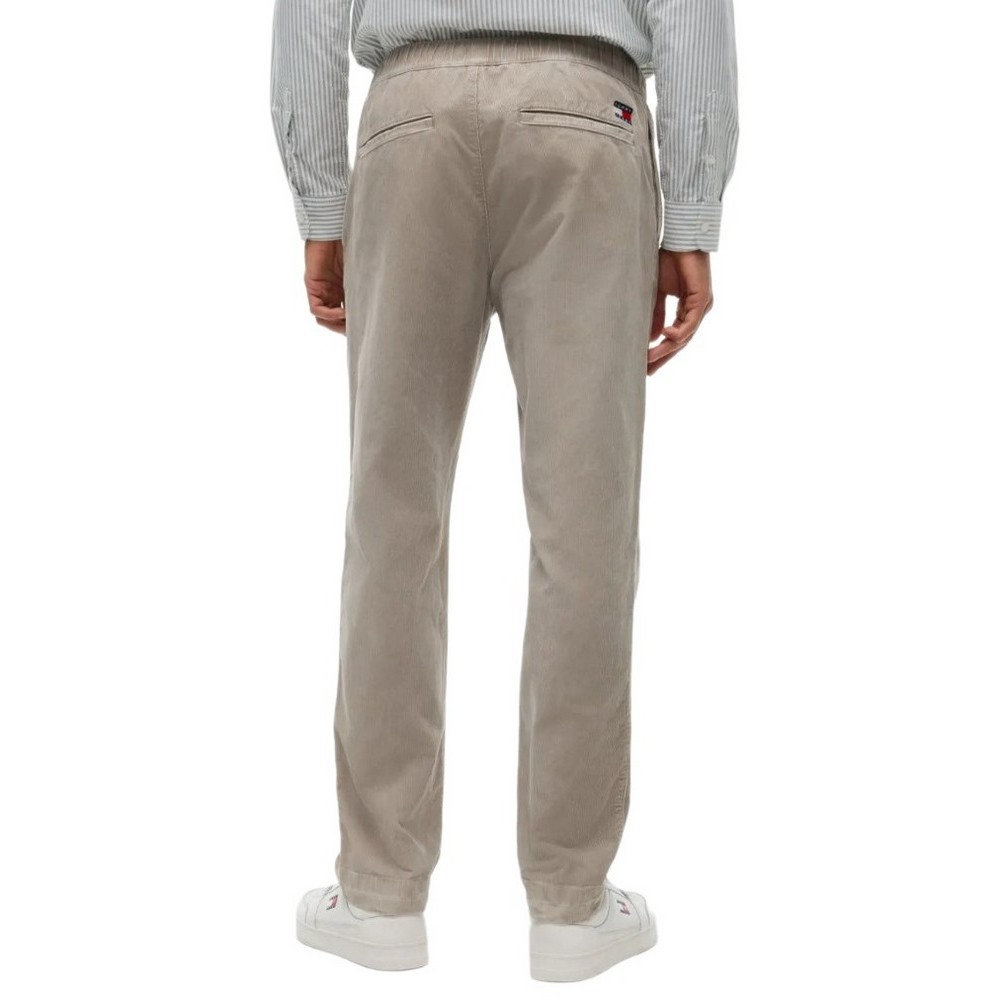 TOMMY JEANS SONNY CORD ELASTICATED PANTS ΠΑΝΤΕΛΟΝΙ ΑΝΔΡΙΚΟ KHAKI